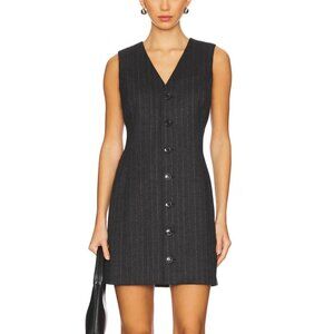 Frame Pinstripe Suiting Mini Dress Lurex Pin Stripe Sleeveless NWT $598